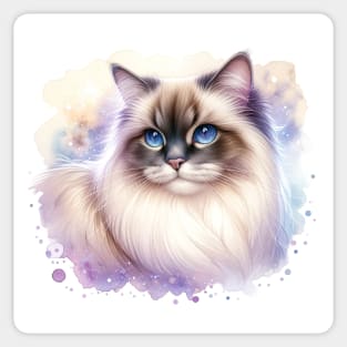 Birman - Watercolor Cat Sticker